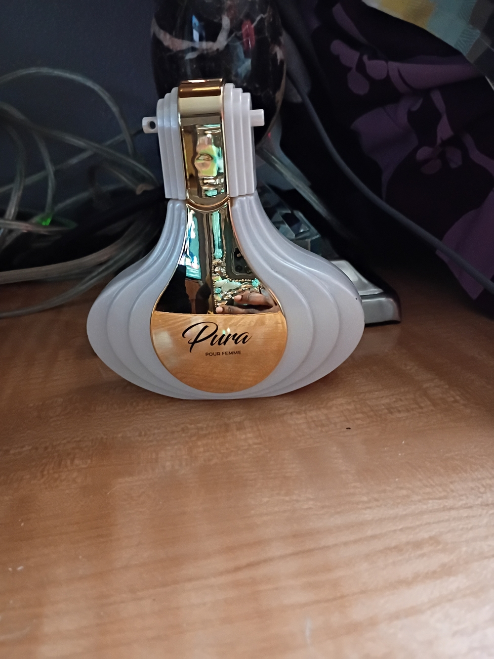 Pura Vida White and Gold Bottle Pendant Accessory